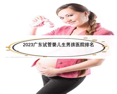 2023广东试管婴儿生男孩医院排名